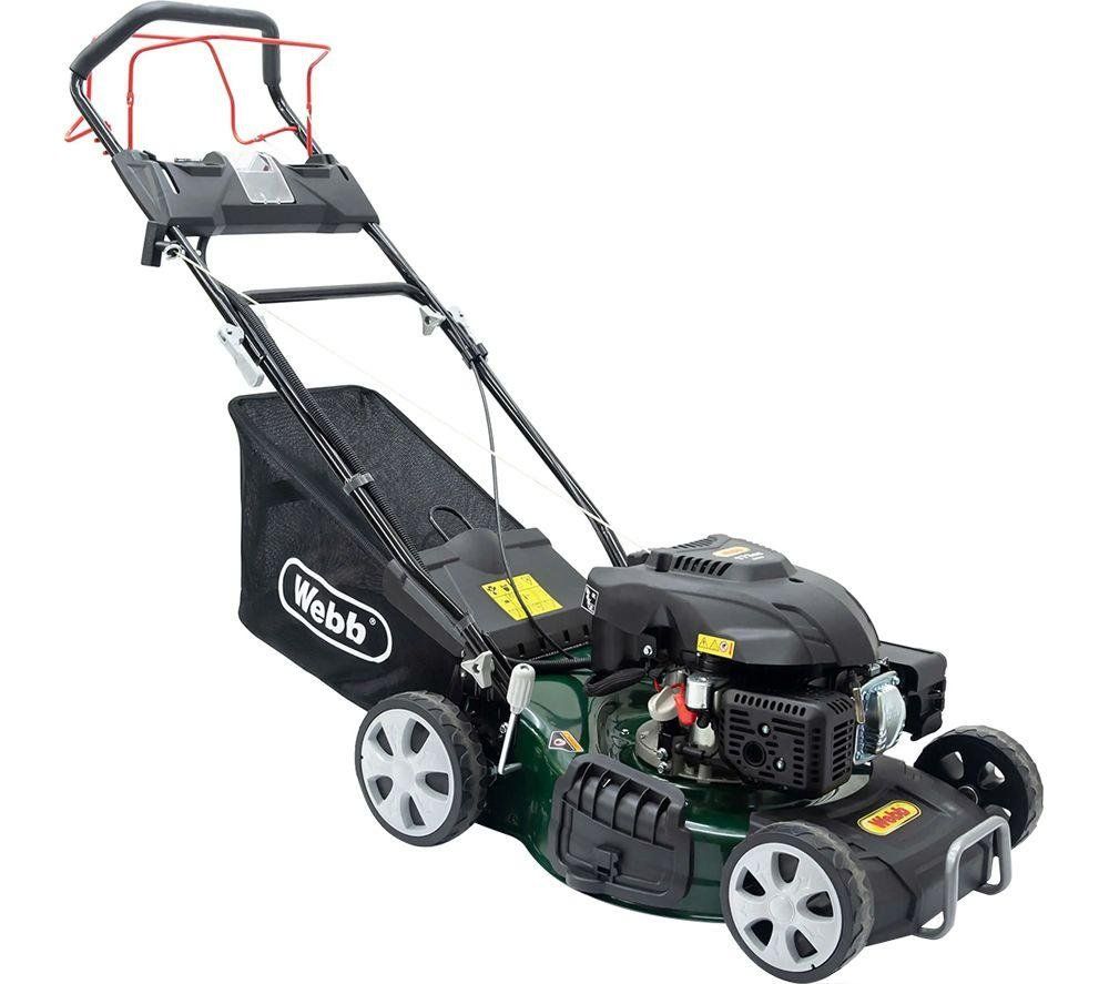 Webb Classic 46cm (18") Self Propelled Electric Start Petrol Rotary Lawnmower - Image 1