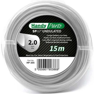Handy SP66 Undulated Nylon Line for Cordless Grass Trimmers 2mm 15m