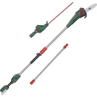 Webb Eco WEV20PSHT 20v Cordless Long Reach Hedge Trimmer 500mm and Pruner Attachment No Batteries No Battery Charger