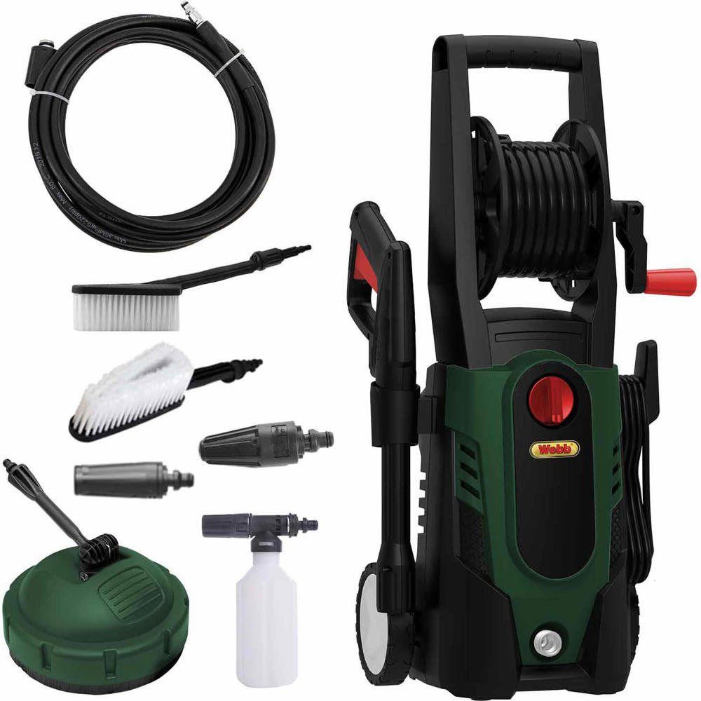 Webb WEPW1500 Pressure Washer and Accessory Kit 120 Bar - Image 1