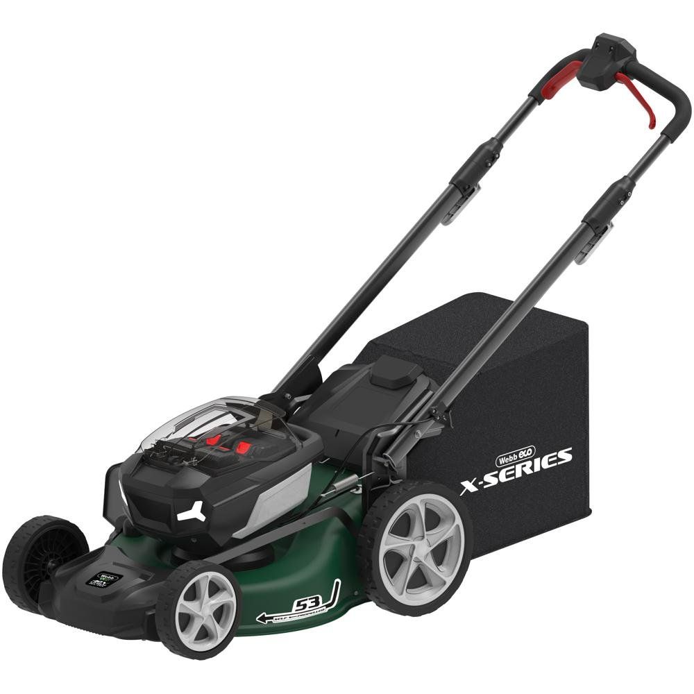 Webb X Series WEV20X2LM53SP 40v Cordless Brushless Self Propelled 4 in 1 Rotary Lawnmower 530mm - Image 1