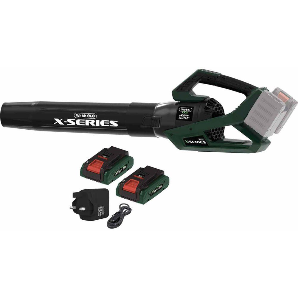Webb X Series WEV20X2ABB 40v Cordless Brushless Axial Leaf Blower - Image 1