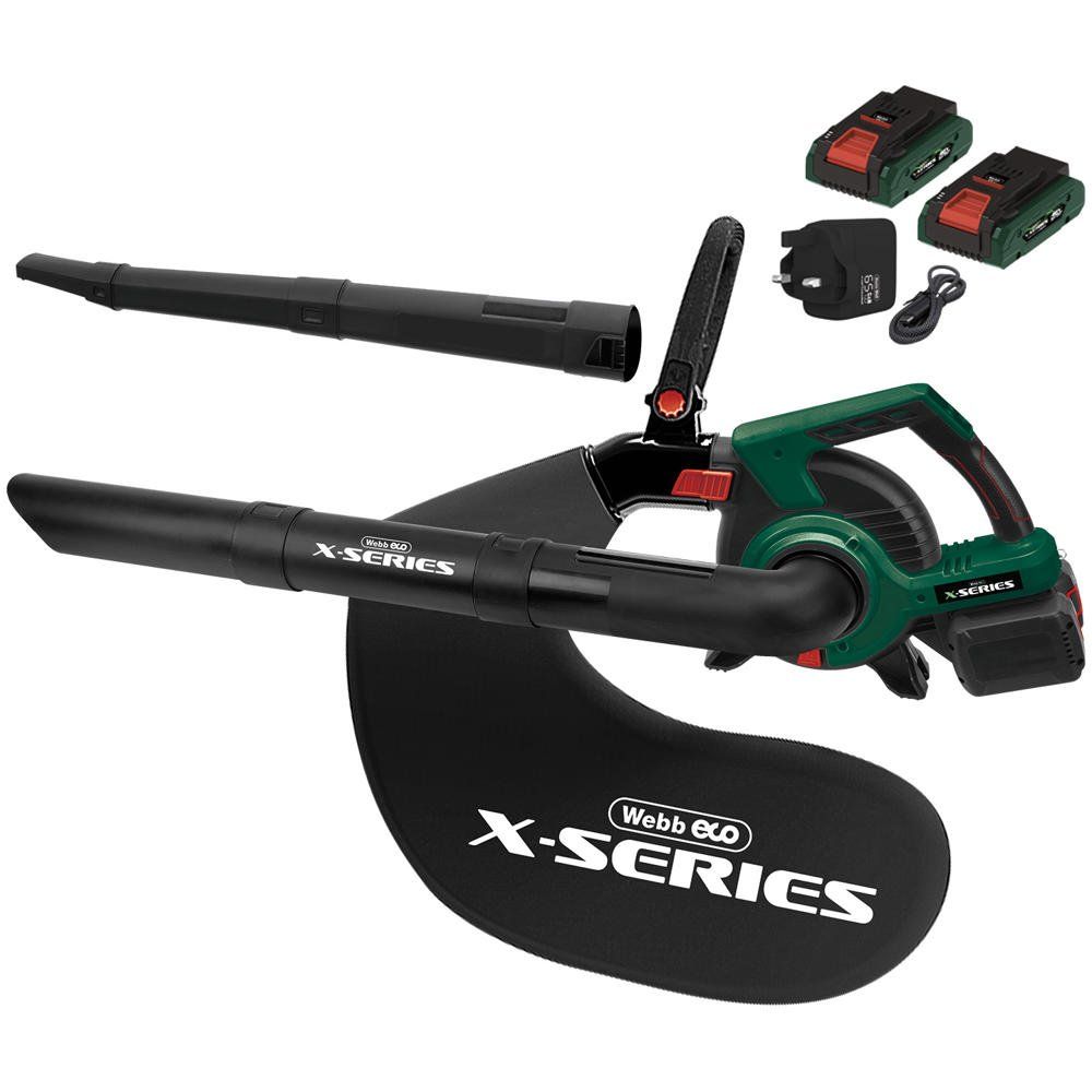 Webb X Series WEV20X2BV 40v Cordless Brushless Leaf Blower and Vaccum - Image 1