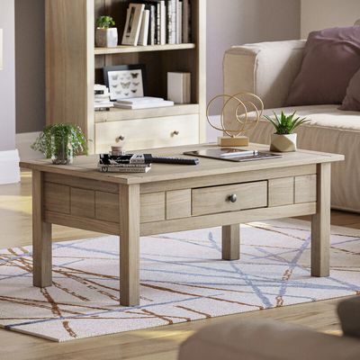 Panama 1 Drawer Coffee Table - Natural