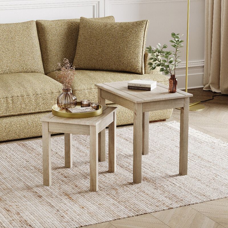 Panama Nest Of 2 Tables - Pine - Image 1