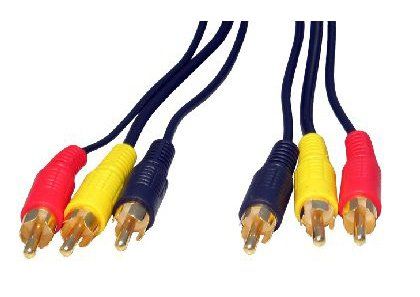 Cables Direct 2RR3-01 audio cable 1.2 m 3 x RCA Multicolour - Image 1
