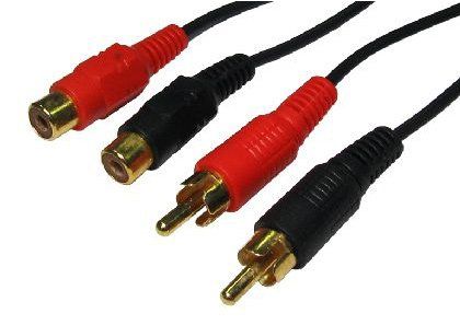 Cables Direct 2RR-303 audio cable 3 m 2 x RCA Black, Red - Image 1