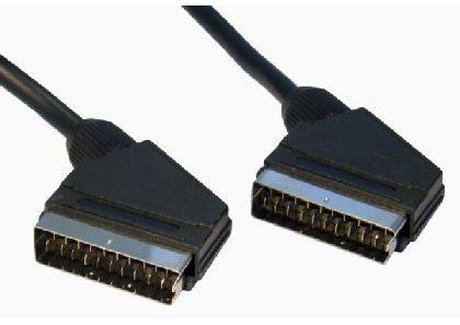 Cables Direct 2SS-03 SCART cable 3 m SCART (21-pin) Black - Image 1