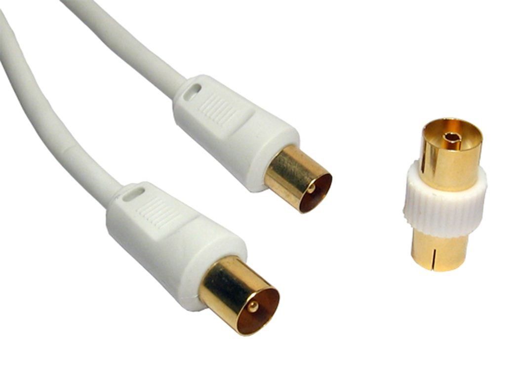 Cables Direct 2TV-10 coaxial cable 10 m Coax White - Image 1