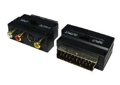 Cables Direct SCART Adaptor with Input/Output Switch - Image 1