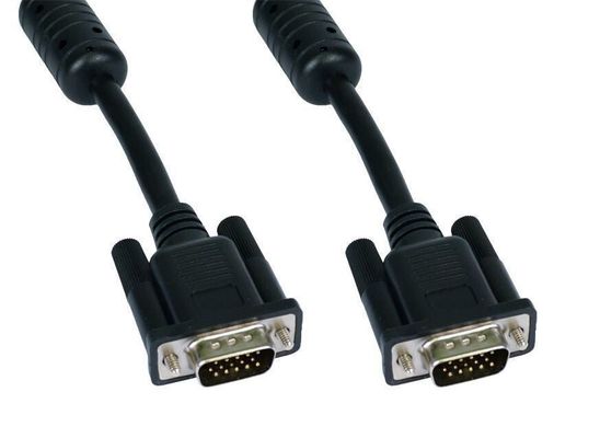 Cables Direct 10m SVGA VGA cable VGA (D-Sub) Black Chrome