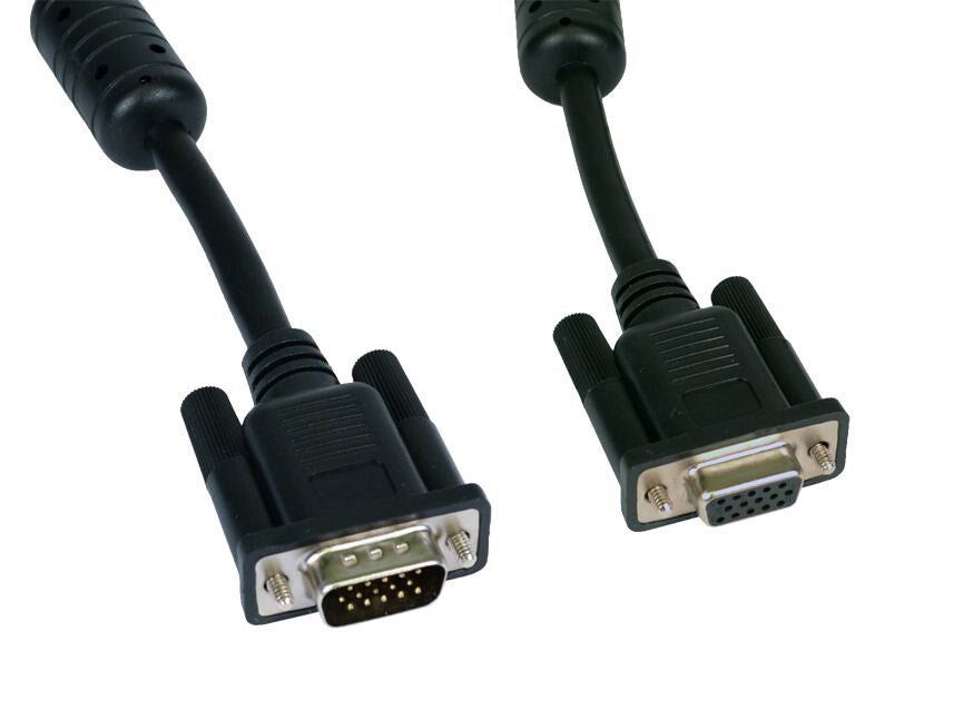 Cables Direct SVGA Extension VGA cable 1 m VGA (D-Sub) Black - Image 1
