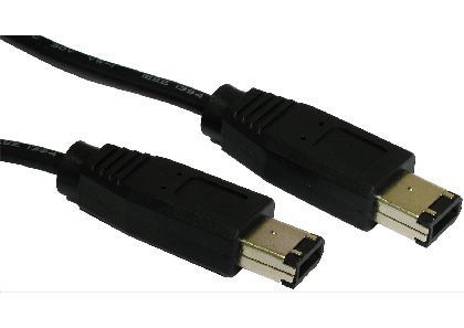Cables Direct CDL-130EE2M FireWire cable 2 m 6-p Black - Image 1