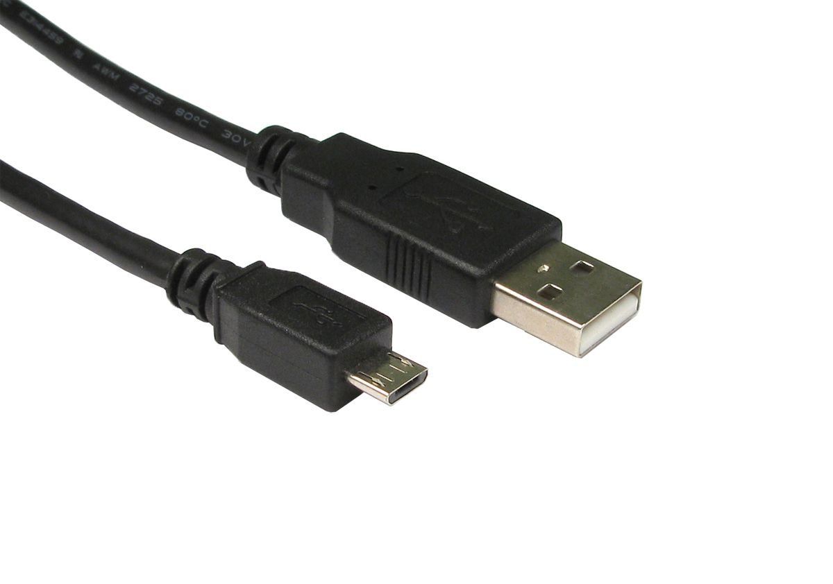 Cables Direct CDL-160 USB cable USB 2.0 1.8 m USB A Micro-USB B Black - Image 1
