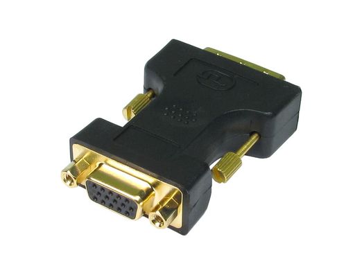 Cables Direct CDL-DV001 cable gender changer DVI-A VGA Black, Gold