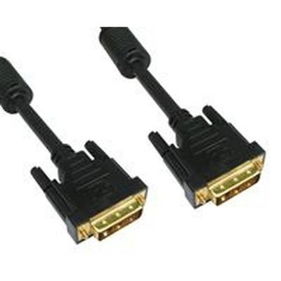 Cables Direct CDL-DV210 DVI cable 10 m DVI-D Black