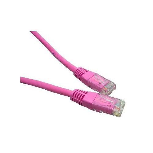 Cables Direct ERT-605P networking cable Pink 5 m Cat6 U/UTP (UTP) - Image 1