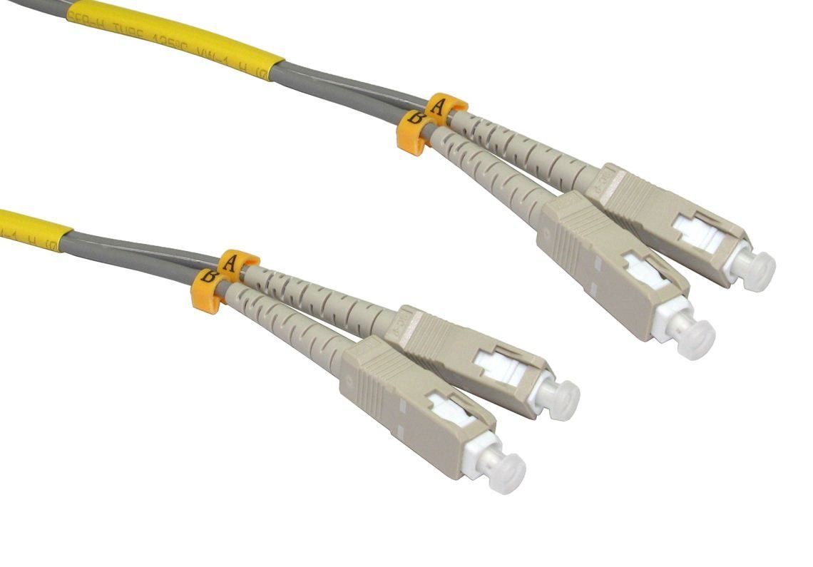 Cables Direct 1.0m SC-SC 62.5/125 MMD OM1 InfiniBand/fibre optic cable 1 m Grey - Image 1