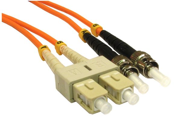 Cables Direct ST-SC OM2 MMF 1m InfiniBand/fibre optic cable Orange
