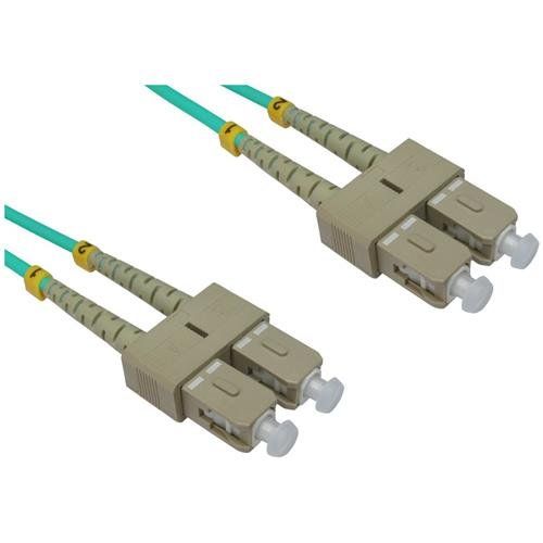 Cables Direct CDL 5MTR SC-SC 50/125 OM3 AQUA - Image 1