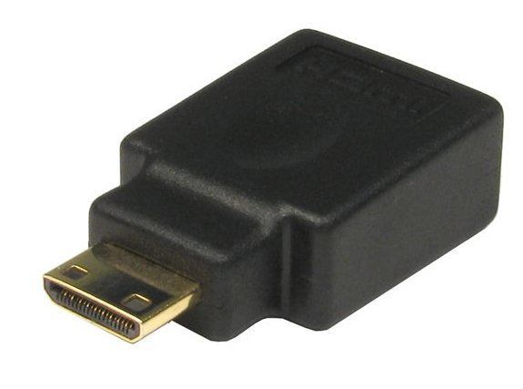 Cables Direct Mini HDMI - HDMI m/f Black - Image 1