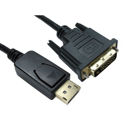 Cables Direct HDHDPORT-001-2M video cable adapter DisplayPort DVI Black