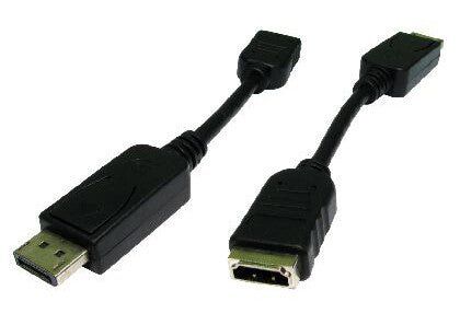 Cables Direct HDHDPORT-005CAB video cable adapter 0.15 m DisplayPort HDMI Black - Image 1