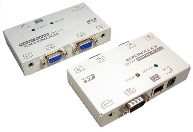 Cables Direct KVM-VGAXTAD network extender Network transmitter & receiver White - Image 1