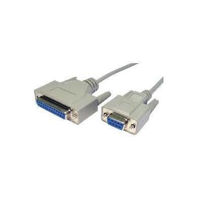 Cables Direct 2m D9/D25 serial cable Grey D9 FM D25 FM - Image 1