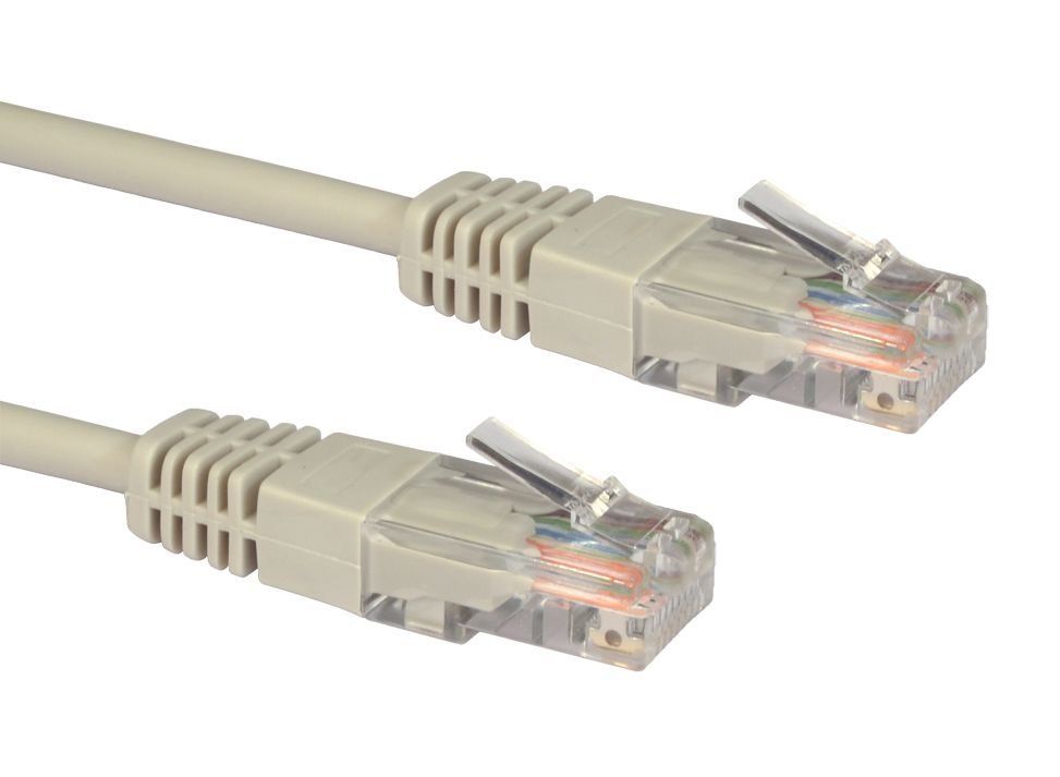Cables Direct 1m Cat5e networking cable Grey U/UTP (UTP) - Image 1