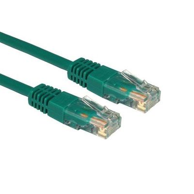 Cables Direct 7m Cat5e. M - M networking cable Green U/UTP (UTP)