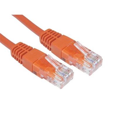 Cables Direct UTP CAT5e 10m networking cable Orange U/UTP (UTP)