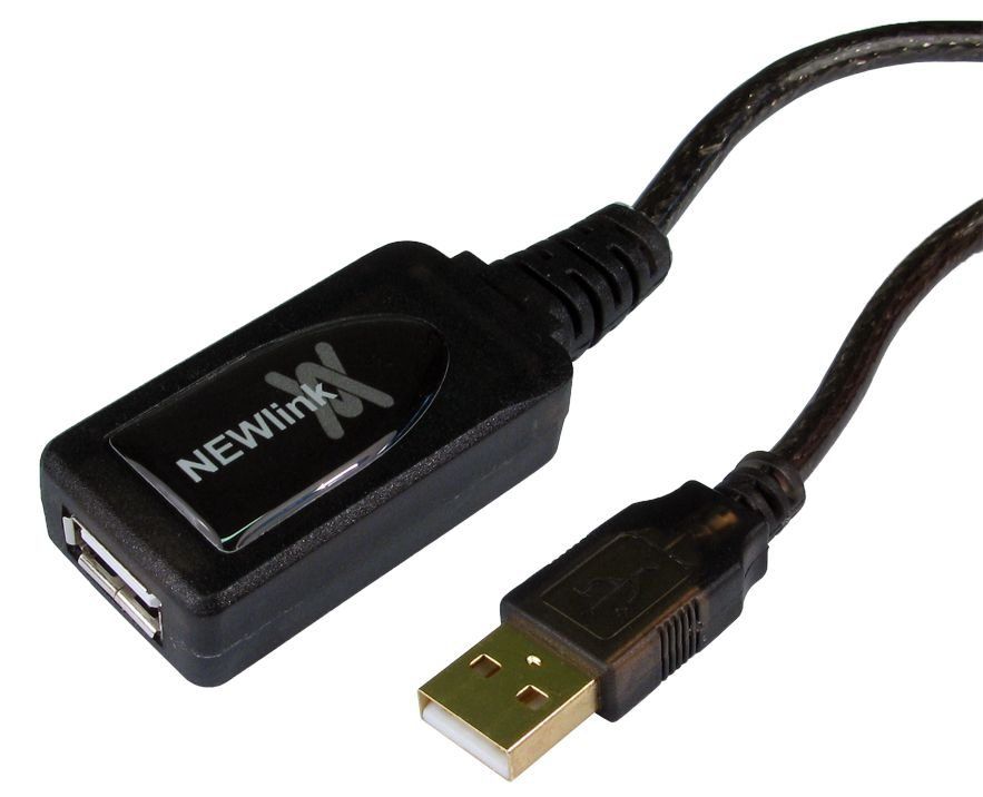 Cables Direct 20m USB 2.0 Active Repeater USB cable Black - Image 1