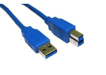 Cables Direct USB3-803BL USB cable USB 3.2 Gen 1 (3.1 Gen 1) 3 m USB A USB B Blue - Image 1