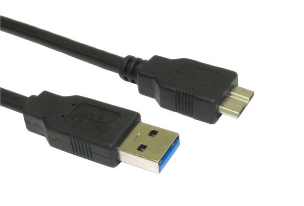 Cables Direct USB3-MICROB USB cable USB 3.2 Gen 1 (3.1 Gen 1) 2 m USB A Micro-USB B Black - Image 1