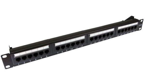 Cables Direct 24 port Cat5e patch panel 1U