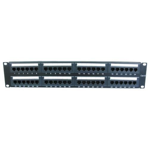 Cables Direct 48 Port Cat6 Patch Panel 2U - Image 1