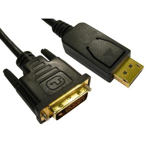 Cables Direct Display Port/DVI-D, 3m DisplayPort Black - Image 1