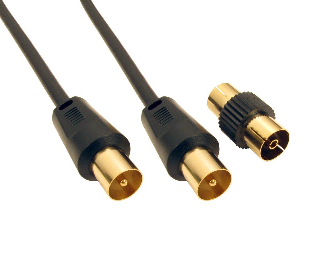 Cables Direct TV Coax 15m coaxial cable F Black - Image 1