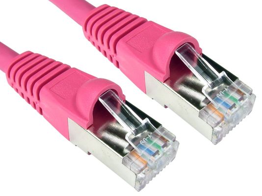 Cables Direct Cat6a. 5m networking cable Pink S/FTP (S-STP)
