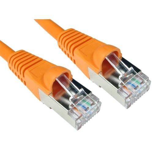 Cables Direct S/FTP CAT6A 15m networking cable Orange S/FTP (S-STP) - Image 1