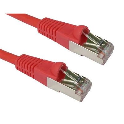 Cables Direct Cat6a. 20m networking cable Red S/FTP (S-STP)