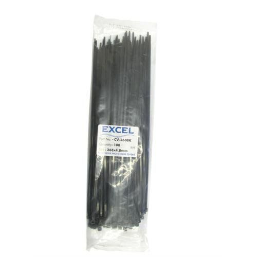 Cables Direct CT-368B cable tie Nylon Black - Image 1