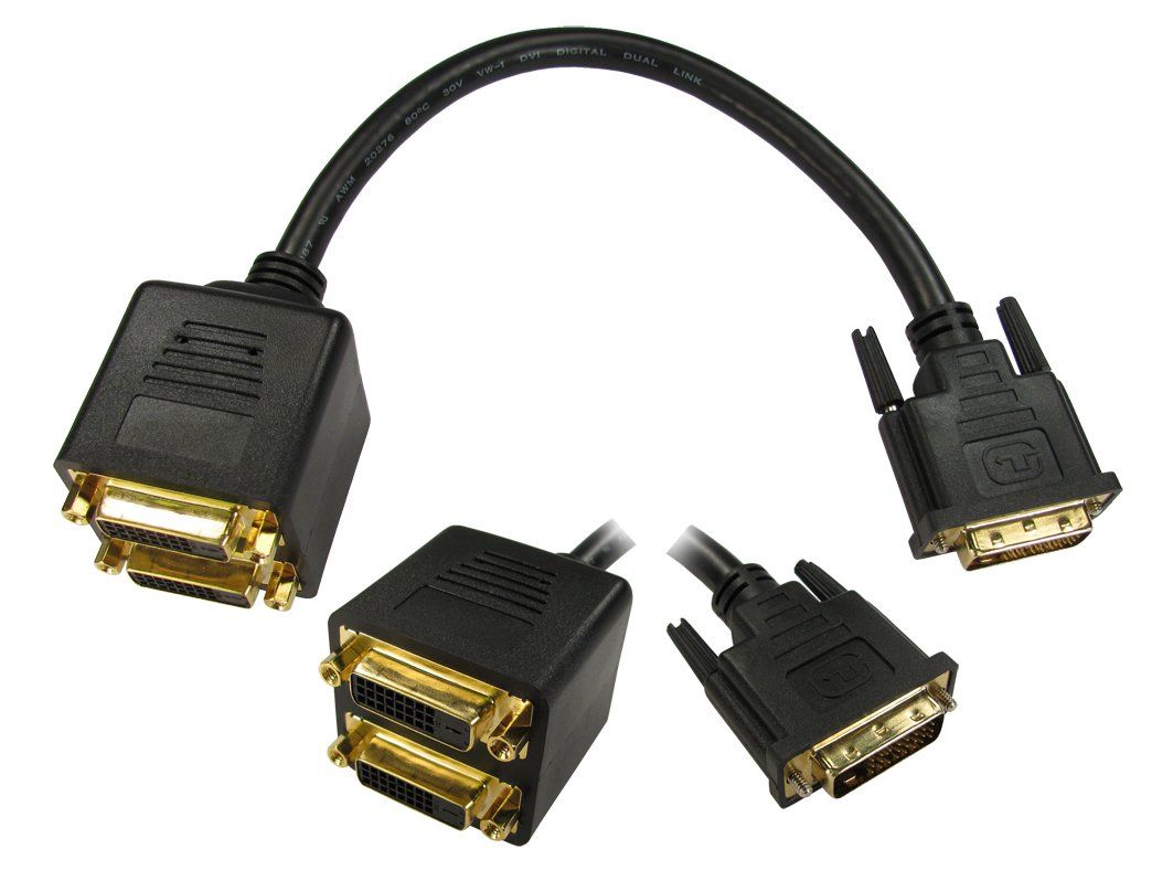 Cables Direct DV-2DVIFF DVI cable 2 x DVI-D DVI-D Black - Image 1