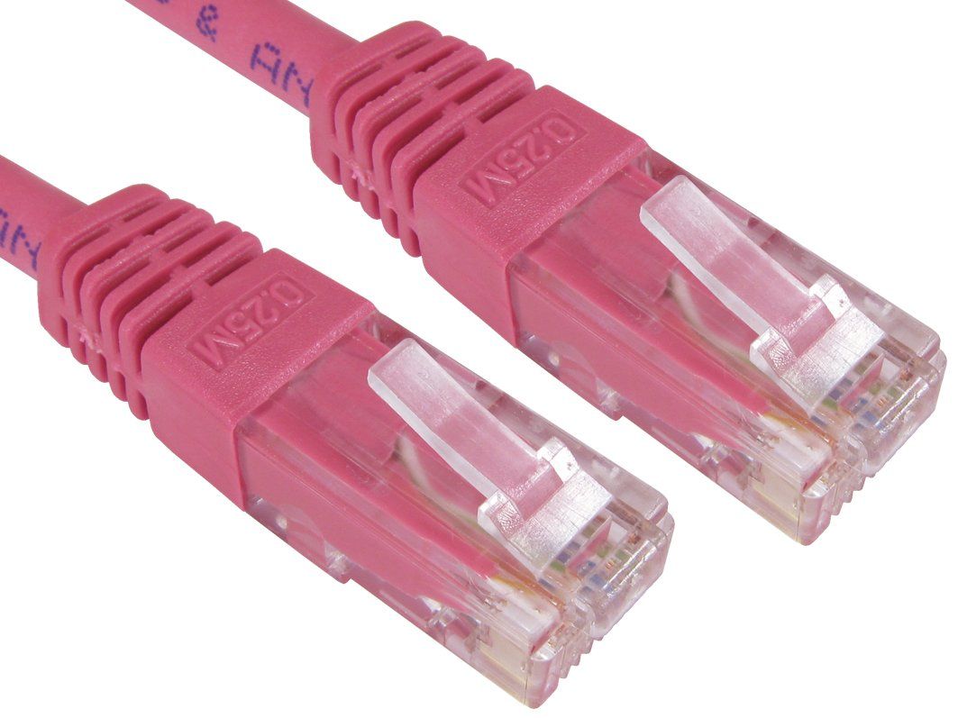 Cables Direct UTP Cat6 7m networking cable Pink U/UTP (UTP) - Image 1