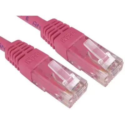 Cables Direct UTP Cat6 7m networking cable Pink U/UTP (UTP) - Thumbnail 2