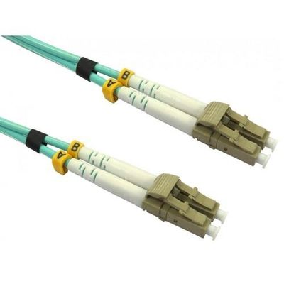 Cables Direct FB4M-LCLC-100D fibre optic cable 10 m LC OM4 Aqua colour