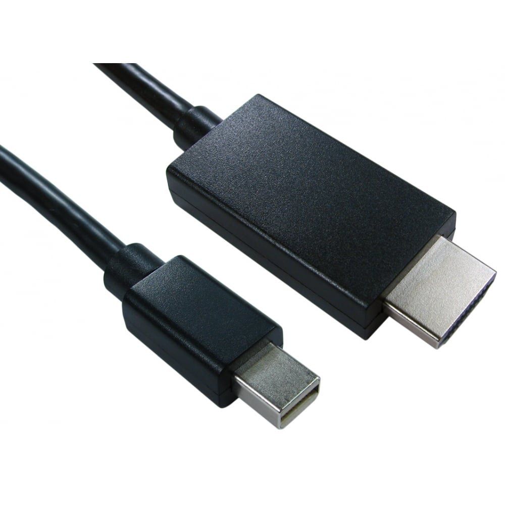 Cables Direct HDMINIDP-HDMI-3M Mini DisplayPort Black - Image 1