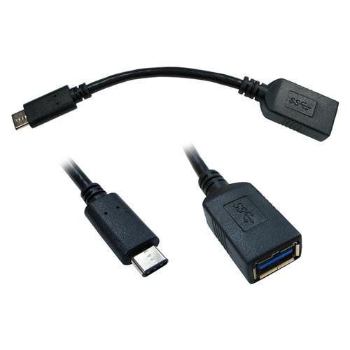 Cables Direct USB3C-951 USB cable USB 3.2 Gen 1 (3.1 Gen 1) 0.15 m USB C USB A Black - Image 1
