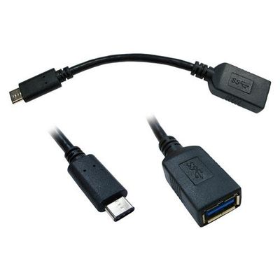 Cables Direct USB3C-951 USB cable USB 3.2 Gen 1 (3.1 Gen 1) 0.15 m USB C USB A Black